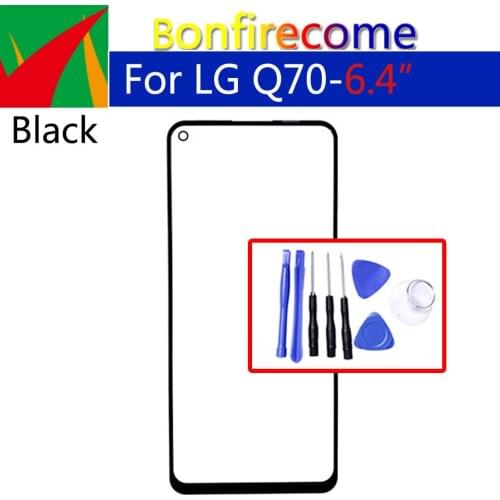 6.4" For LG Q70 Touch Screen Front Outer Glass Panel Lens For Q70 LMQ620WA LCD Front Replacement