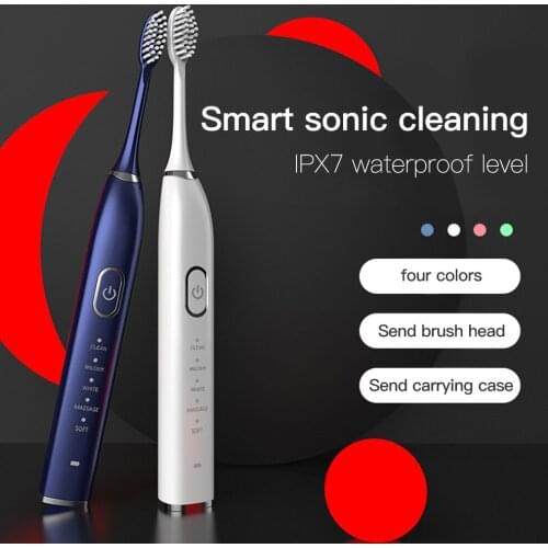 Sonic Electric Toothbrush USB Fast Charging Adult Waterproof Smart Toothbrush Ultrasonic Automatic Children Cleaning Toothbrush
