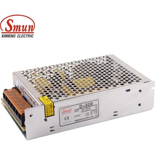 SMUN D-50B 50W 5V6A 24V1A Non-Waterproof Dual Output Switching Power Supply 5V 24V SMPS