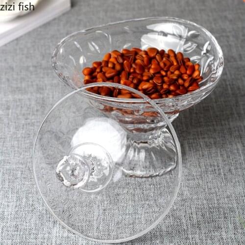 Glass Jar with Lid Storage Bottle Transparent Crystal Glass Jars Decor Ornaments Snack Box Candy Jar Storage Tank Organize Box