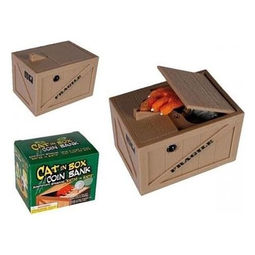 Packaging box Moving Cat Piggy Bank