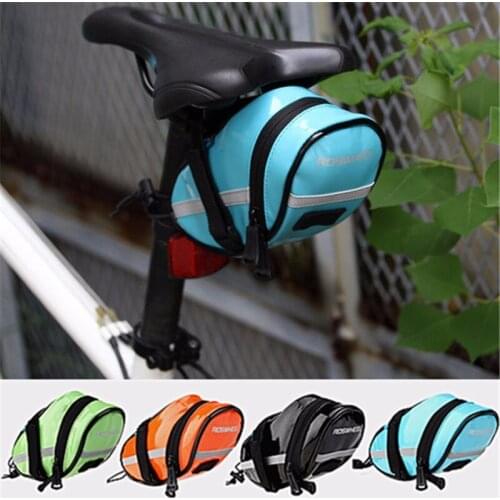 Roswheel Bicycle Bike Rear Bag Waterproof MTB Mountain/Road Bike Rear Bag Bicycle Saddle Bag PU Cycling Rear Seat Tail Bag