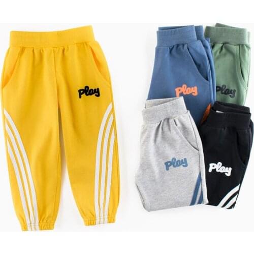 Yocute kids Childrens Wear Spring And Summer New Childrens Sports Korean Style Boys' Pants Baby Long Pants Cotton Trousers2-8T