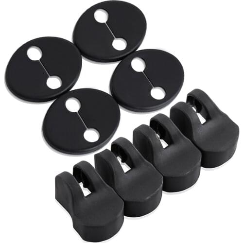 4Pcs Car Waterproof Door Lock Protective Cover + 4Pcs Door Check Arm Protection Cover For KIA Sportage 2010 2011 2012 2013