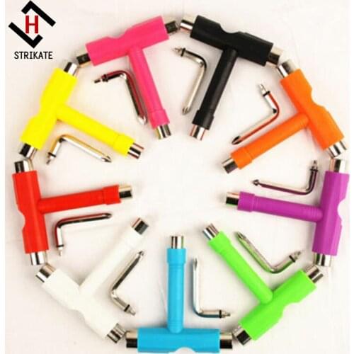 1x Skate T TOOL Skateboard Longboard Metal All In One Tool Wrench Roller FT
