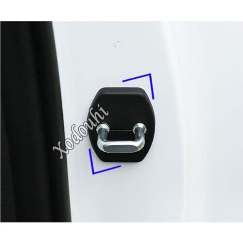 Car styling sticker body latch stop anti rust water proof door lock keys keys protect buckle 4pcs For Kia Sportage KX5 2019 2020