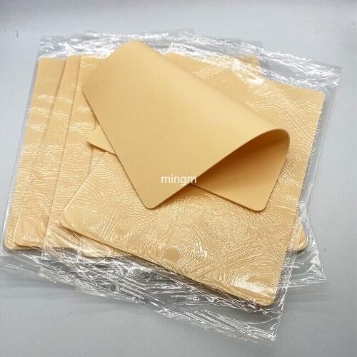 5/10 Pcs 20 X 15cm Silicone Rubber Blank Tattoo Practice Skin for Beginer Artificial Soft Leather Fake Skin