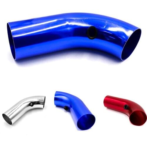 Car Modified 76mm Car Cold Air Filter Aluminum Alloy Induction Intake Pipe Kit Intake Manifold Auto Accessories