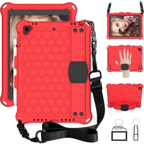 For Ipad 9.7 Case with Strap EVA Tablet Cover for Ipad 2017 9.7 Case Stand Bracket for Ipad Mini 4/5 Case for Ipad Air 2 Case