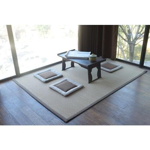 Japanese Floor Bamboo Carpet Pad Large Rectangle 150X180cm Mattress Mat Portable Tatami Fashion Rug Designer Bamboo Silk Carpet