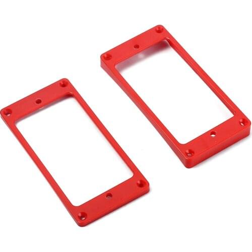 Red Plastic Pickup Mounting For Guitar W/ Screw Set Of 2