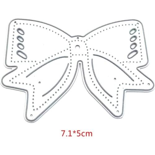 Bow Metal Cutting Dies Stencil DIY Scrapbooking Album Paper Card Template Mold Embossing Craft Decoration