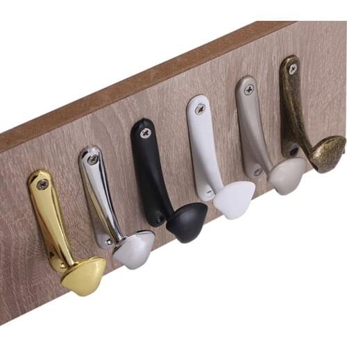 Wall Hook Zinc Alloy Thicken Durable anti-rust Clothes Hanger Towel hooks Hat Bathroom Kitchen Key Hat Bag Mounted Holder