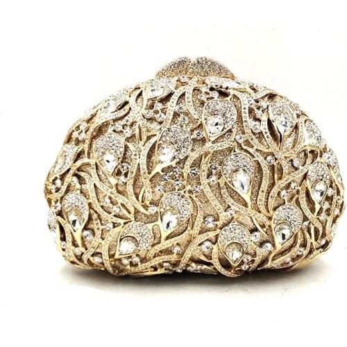 Nigeria Bridal wedding party purses elegant purses women elegant evening party handbag wallet luxury diamonds crystal clutches