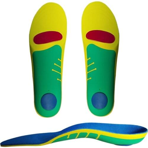Eva Orthopedic Insoles Flat Foot Arch Support Anti-skid Breatbale Sweat Shock-absorbing Sports Shoes Insoles Inserts Cushion Pad