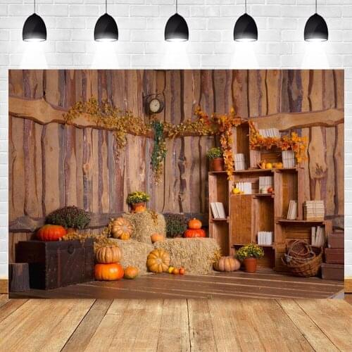 Yeele Autumn Backdrop Photocall Haystack Wooden House Baby Portrait Photographic Photography Background Photo Studio Photophone
