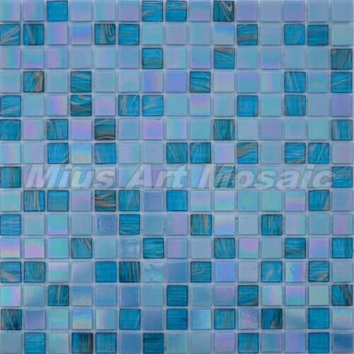 Iridescent glass mosaic tiles kitchen mosaic tile glass swimming pool tiles