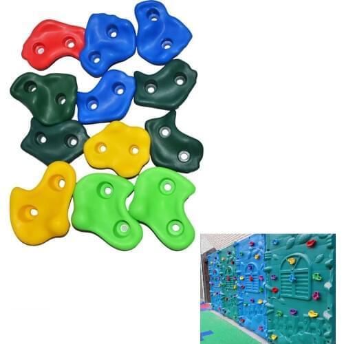 Rock Climbing Wall Stones Climbing Frame Outdoor Assorted Hand Feet Holds Grip Gymnastic Fitness Hardware Toys