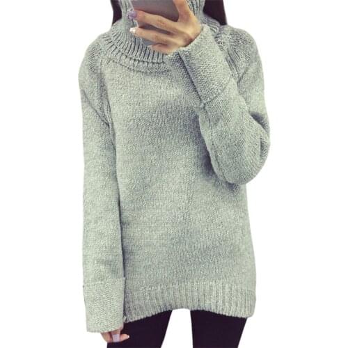 2021 Korean Pullover New Autumn Winter Sweater Women High Collar College Wind Knit Sweaters Coat Clothing Vestidos MMY284