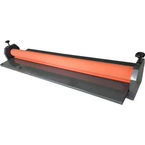 Hand Operate Manual Laminating Machine Cold Roll Laminator Coating Max Width 131cm Thickness 15mm Iron Metal Cold Roll Laminator