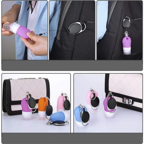 Lanyard Badge Reel Nurse Accessories Badge Reels Retractable Lanyard Badge Holder Clip Portable Hand Sanitizer Travel Bottle Set