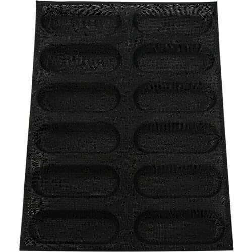 Silicone Baguette Pan-Non-Stick Perforated French Bread Pan Forms,Hot Dog Molds , Baking Liners Mat Bread Mould