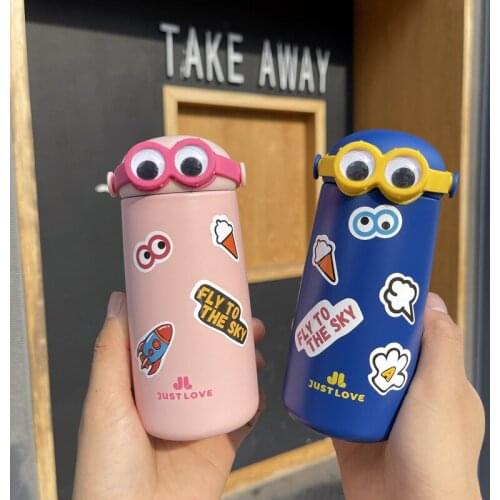 Food Grade Stainless Steel Thermos Cup Lovely Portable Water Cup Boys And Girls Handy Small Mini Pocket Cup Childrens Fun Cup