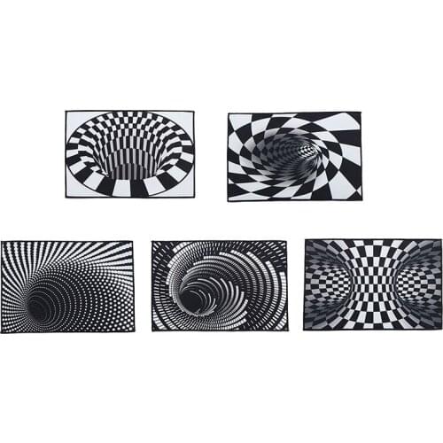 Carpet Visual Trap Carpet Living Room Bedroom Kitchen Room Floor Mat 3D Home Carpet