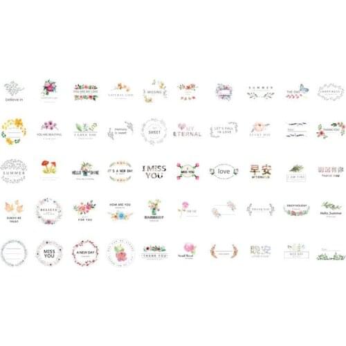 20packs/lot Lovely Small fresh decorative Mini Paper Label Stickers Diary Adhesive Scrapbooking DIY Stickers Wholesale