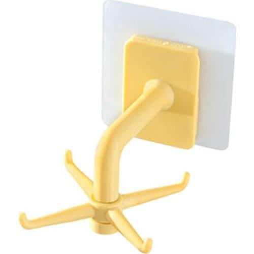 4 Hook Robe & Bath Towel Hooks Multifunctional Self Adhesive Towel Hooks Adhesive Wall Hanger for Kitchen Bathroom Ceiling Towel