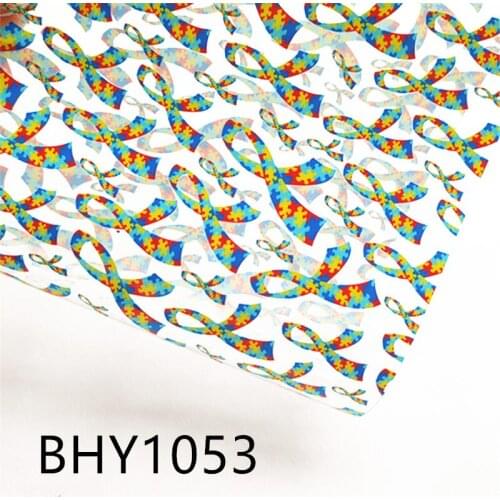 A4 20*33CM classic print cartoon Transparent UV clear print pvc fabric for DIY accessories BHY1053