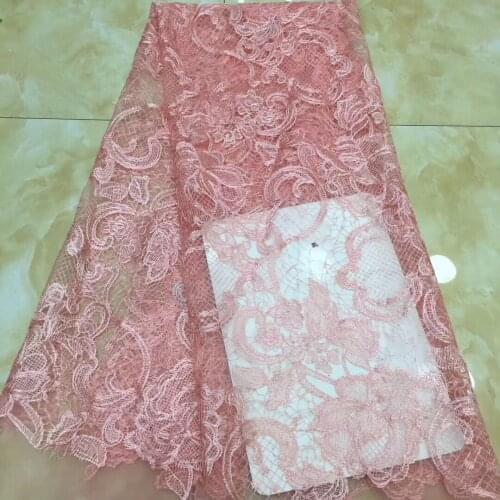 African Tulle Lace Fabric 2021 High Quality Lace Fabric French Embroidery Nigeria Lace Fabric D3837