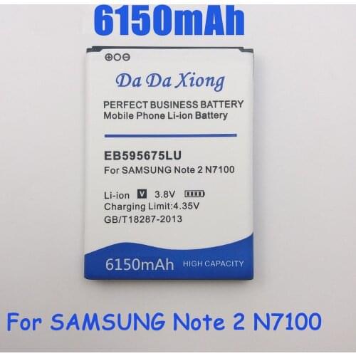 6150mAh EB595675LU Battery For Samsung Galaxy Note 2 N7100 E250 LTE N7105 N7102 T889 L900 Verizon I605