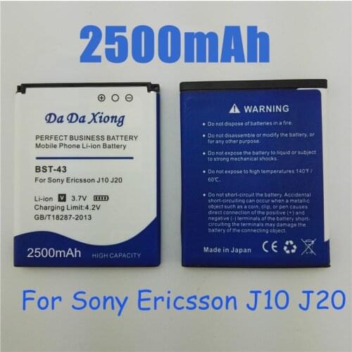 2500mAh BST-43 Battery For Sony Ericsson WT13I Yari U100i J10 J20 J108i S001 CK13I S001 U100