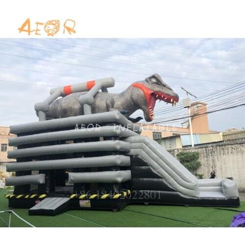 Dinosaur Bounce House Commercial Air Combo Inflatable Bouncy Jumping Castle Sale With Blower Prices For Children