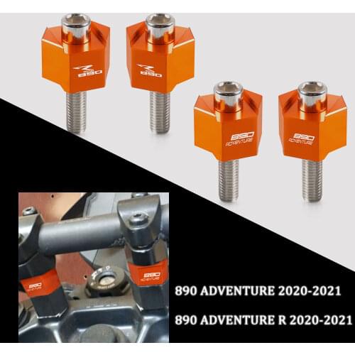 For 890 ADVENTURE R 890Adventure R 2020-2021 Motorcycle Handlebar Bar Mount Riser CNC Billet Aluminum 890 ADV R Handlebar Risers