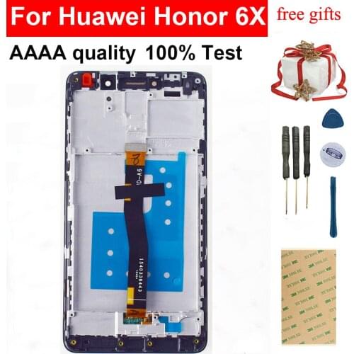For Huawei Honor 6X LCD Display BLN-L24 BLN-AL10 BLN-L21 BLN-L22 Touch Screen Digitizer Sensor Panel Glass GR5 2017 LCD Assembly
