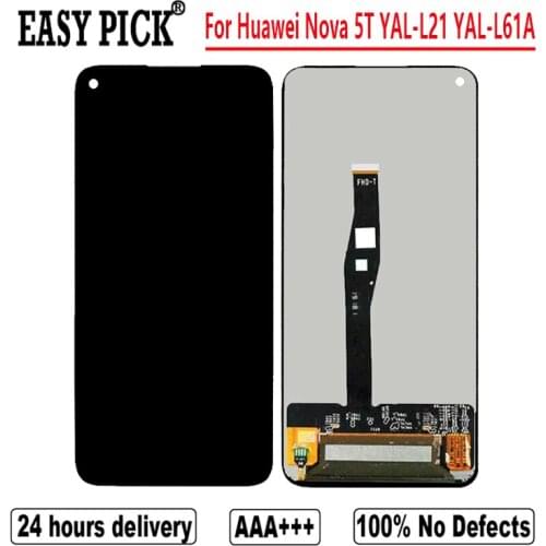 For Huawei Nova 5T YAL-L21 YAL-L61D LCD Display Touch Screen Digitizer Assembly For Huawei nova 5 Pro SEA-AL00 SEA-TL00 SEA-AL10