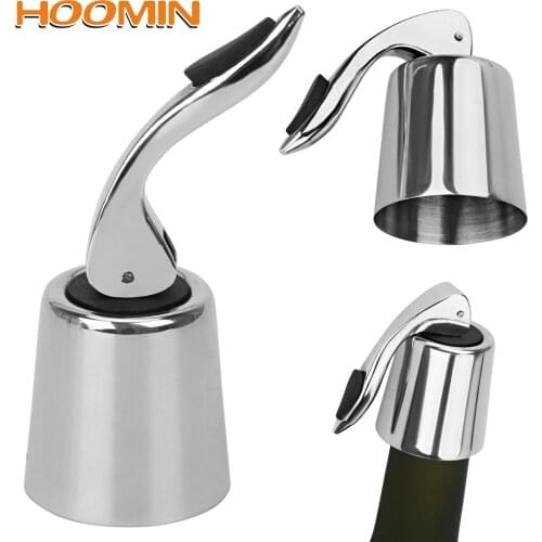 HOOMIN Gadgets Bottle Plug Barware Stainless Steel Bar Tools Reusable Wine Stopper Kitchen Accessories