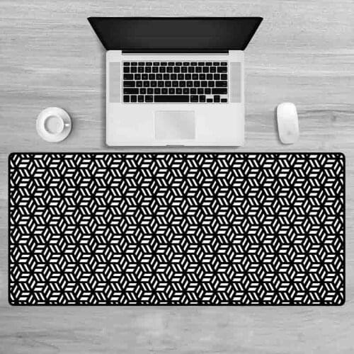 XGZ Gaming Mouse Pad Black White Abstract HD Pattern Mouse Pad Laptop Office Keyboard Desk Mat 90x40