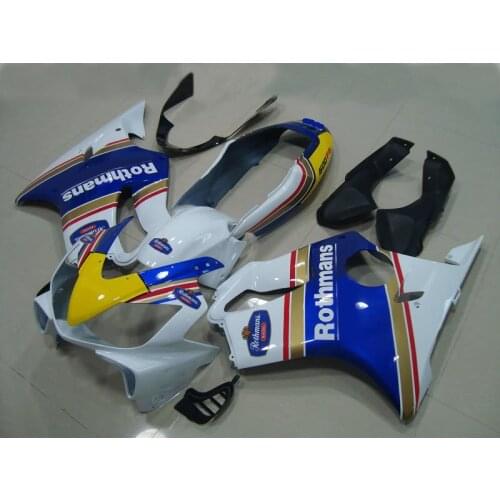 Injection mold Fairing Kit for HONDA CBR600F4I 04 05 06 07 CBR600 F4I 2004 2007 ABS White blue Fairings set+gifts HX06