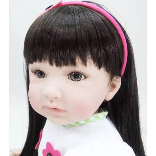55cm Doll Silicone Reborn Handmade Realistic Baby Dolls 22 Inch Vinyl Bebe Reborn Babies Toys Children Birthday Gifts