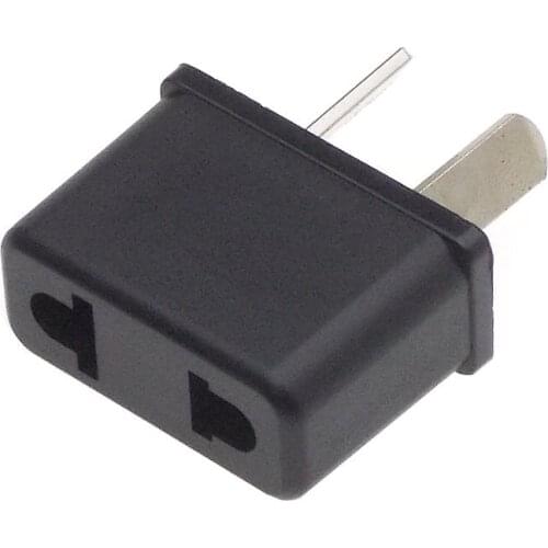 15 X AU 2 pin Max. 250V 6A Mini Plug Adapter convert EU 2 prong to US/Japan plug