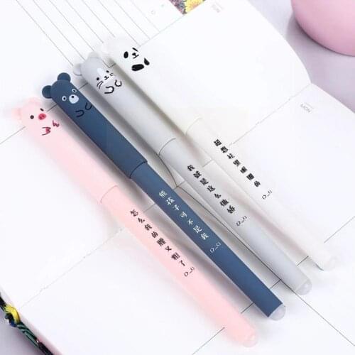 Writing Office Lovely With Wipe Eraser Signature Erasable Supplies School Office Pen Ink Blue Black Pen Gel Gel Stationery Z7W3