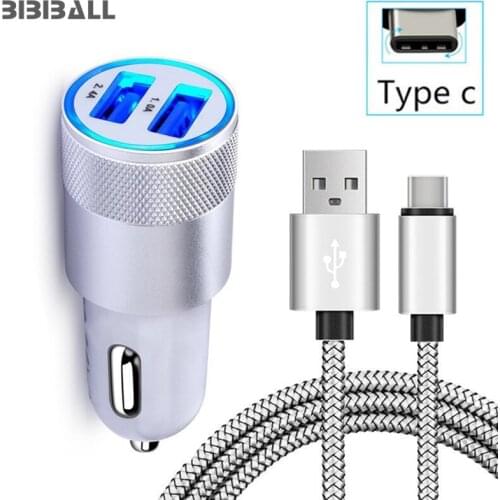 Mini USB Car Charger Adapter 2A Auto Charge+USB-C Cable for Huawei P20 / P20 Pro / P20 Lite, Nova 3e 2S Honor 10 9 View 10 V10
