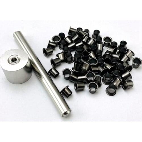 Kydex Holster Sheath Eyelet Setting Tool Kit 7mm Eyelets Rivets Tools Knife Handle Open Hole 6.6mm Twist Drill for DIY Hand Tool