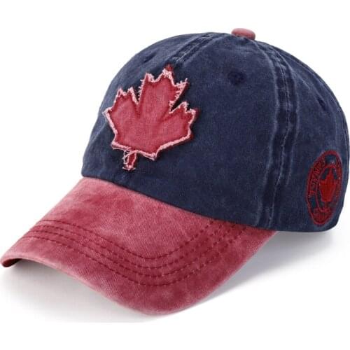New Canada Flag Baseball Cap Women Cotton Canada Snapback Hat Mens Adjustable Baseball Hats Outdoor Visor Casual Hat B8