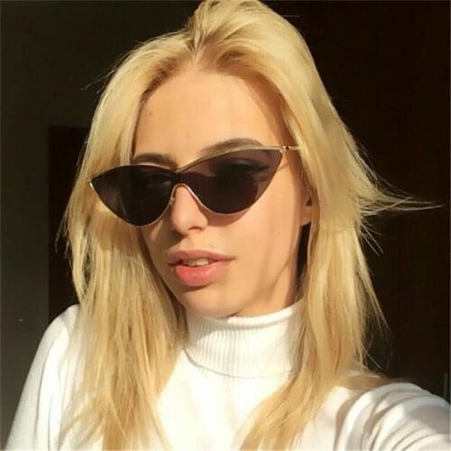 Vintage Women Sunglasses Exaggerated Cat Eye Sunnies Stylish Fashion Female Sun Glasses Female Shades Oculos Lunettes