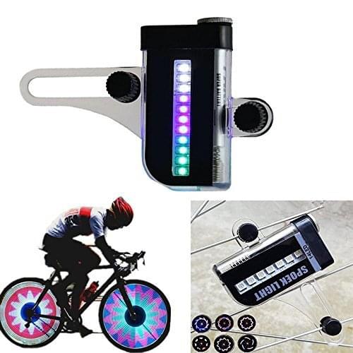 WasaFire 14 LED Bike Wheel Signal Tire Spoke Light 3 Mode 30 Changes Bicycle Lights Motorcycle Cycling Accessories