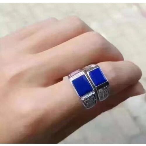 Everything is nothing golden monkey ring ring, 925 silver inlaid paragraphs men and women fashion atmosphere joker ring